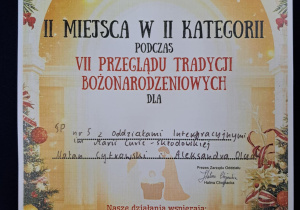 Dyplom konkursowy