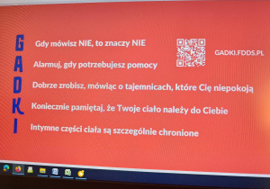 Plansza z podstawowymi zasadami bezpieczeństwa