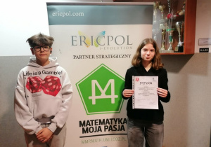Uczniowie reprezentujący naszą szkołę w konkursie