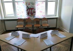 Stoisko z zagdkami matematycznymi