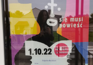 Plakat informujący o akcji