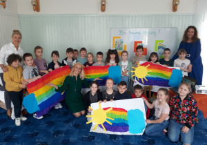 Wspólne zdjęcie z autorką książki i jej ilustratorką