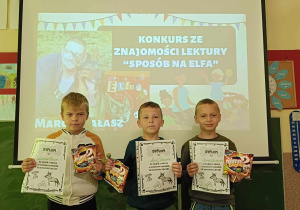 Zwycięzcy konkursu w klasie III A