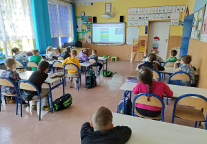 Uczniowie podczas lekcji online