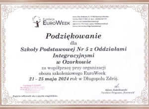 Zielona Szkoła - warsztaty EuroWeek