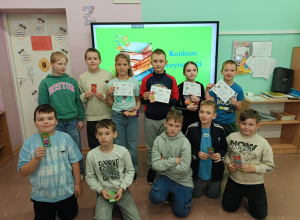 Klasowy konkurs recytatorski u Kubusia Puchatka