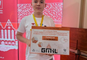 Uczeń naszej szkoły Mateusz Kaźmierczak