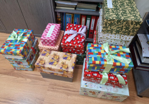 Paczki zebranie podczas akcji