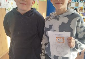 Smerfy z klasy 3b podczas Dnia Tabliczki Mnożenia