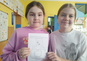 Smerfy z klasy 3b podczas Dnia Tabliczki Mnożenia