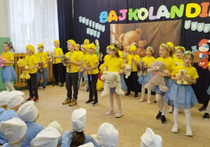 Solenizanci podczas występu