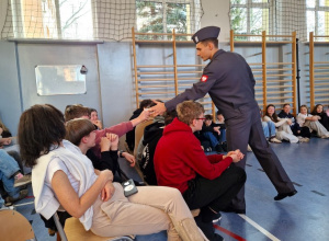 Spotkanie z uczniami OLL z Dęblina