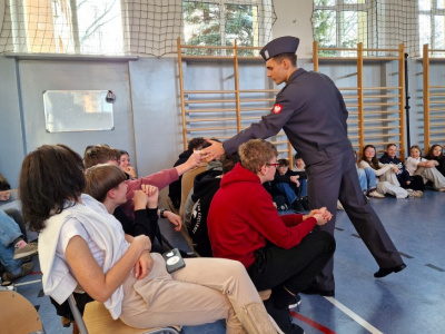 Spotkanie z uczniami OLL z Dęblina