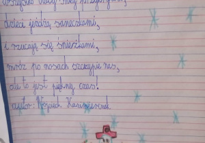 Wiersze napisane przez dzieci