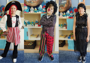 Klasa trzecia w strojach karnawałowych