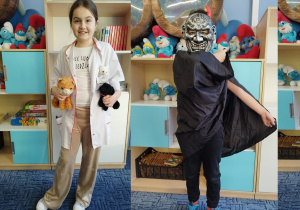 Klasa trzecia w strojach karnawałowych