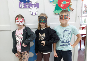 Maski wykonane przez dzieci