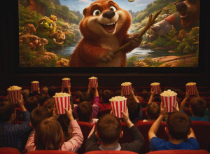 Trzecioklasiści w kinie