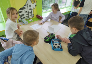 Klasa druga podczas lekcji pokazowej z matematyki