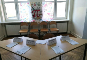 Stoisko z zagdkami matematycznymi