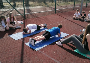 Klasa 3a podczas testu