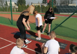 Klasa 3a podczas testu