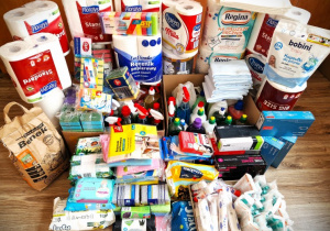 Rzeczy zgromadzonepodczas zbiórki