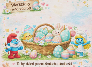 Warsztaty wielkanocne w klasie 3b – „Lukrowane Pisanki w Wiosce Smerfów”