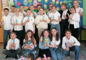 Nasze wielkanocne upominki od zajączka.