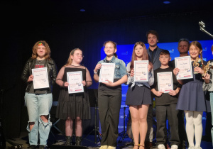 Wyróżnione osoby w Konkursie Wokalnym dla Dzieci i Młodzieży „Muzyczne potyczki”