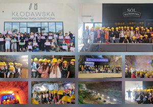 Uczniowie klasy 5a i 5b podczas wycieczki do Kopalni Soli w Kłodawie