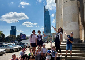 Smerfy pokazują na Highline Warsaw