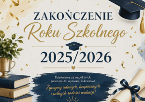 plakat zakończenia roku szkolnego