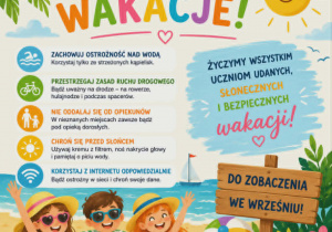 plakat Wakacyjne rady