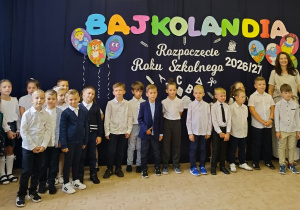 Klasa 1 a wraz z panią wychowawczynią