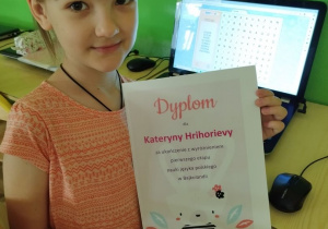 Dyplom za zajęcia języka polskiego