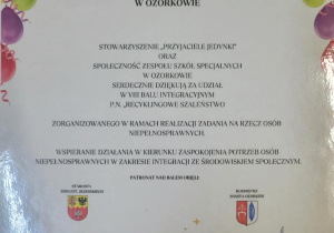 Podziękowanie