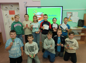 Klasowy konkurs recytatorski u Kubusia Puchatka