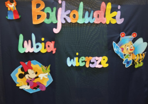Dekoracja z nazwą konkursu