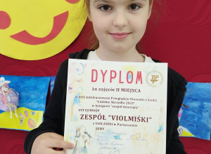 Muzyczny talent Marceliny z kl. 1 a